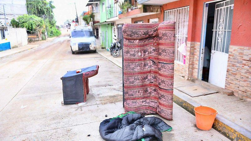 Daños tras lluvia en colonia Vasconcelos